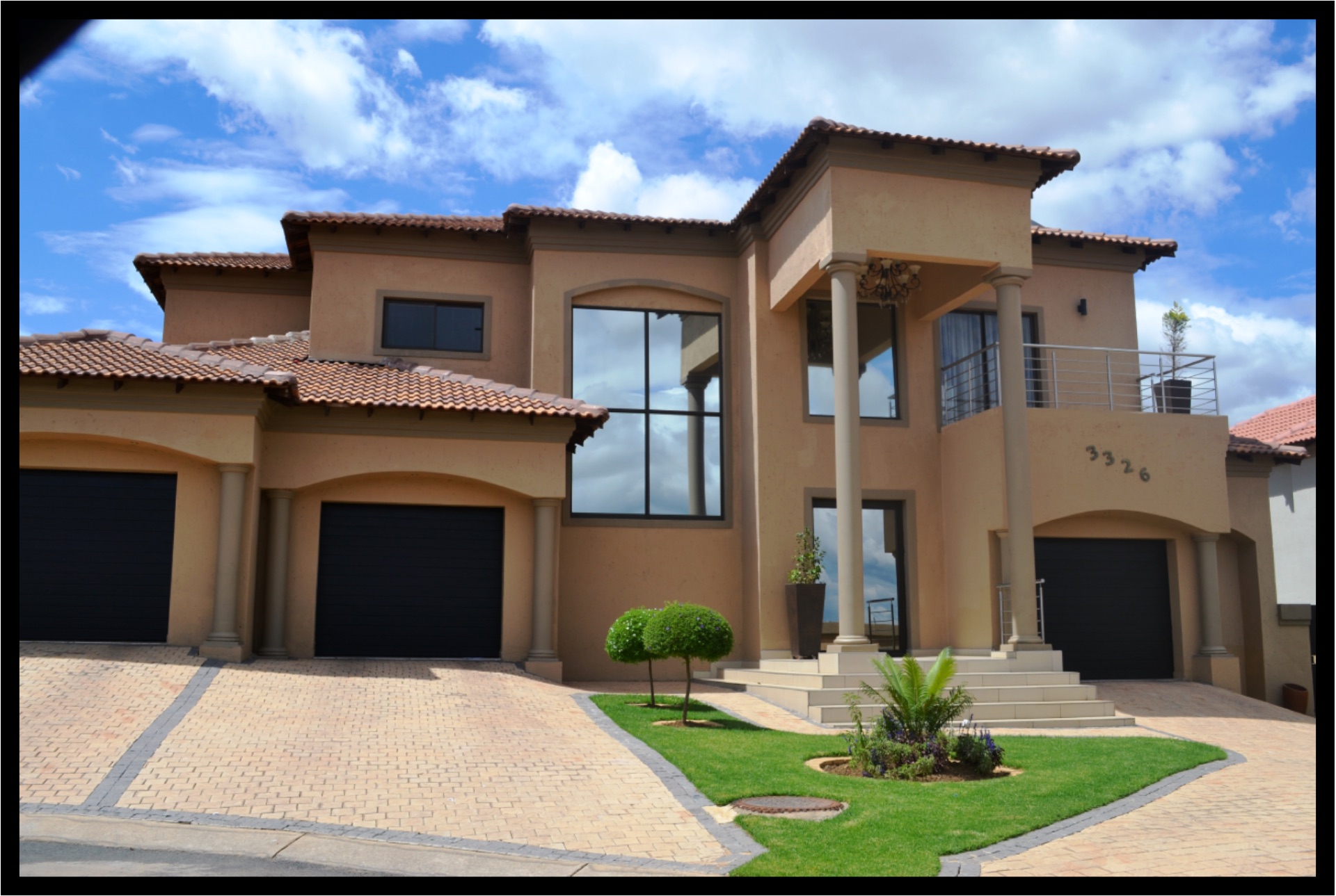 Modern home with a large feature aluminium window